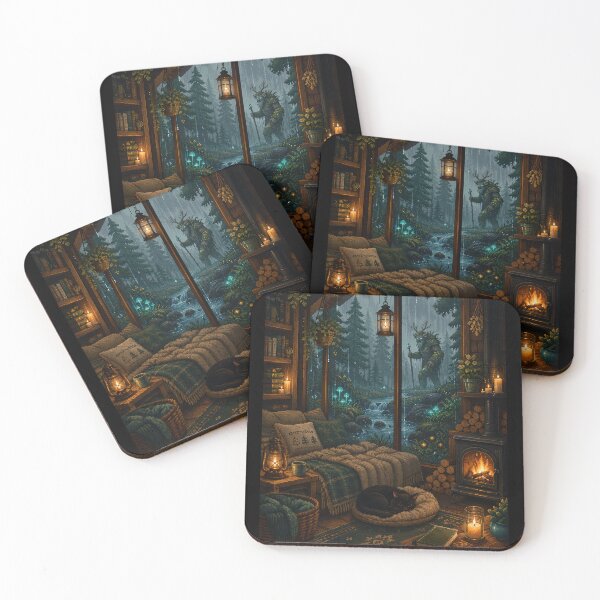 Item preview, Rainwatch Cottage and the Ancient Forest Guardian  designed and sold by Sketchlegacy.