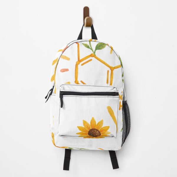 Item preview, Serotonin Molecule with Sunflowers Happy Chemical designed and sold by eignvalue.