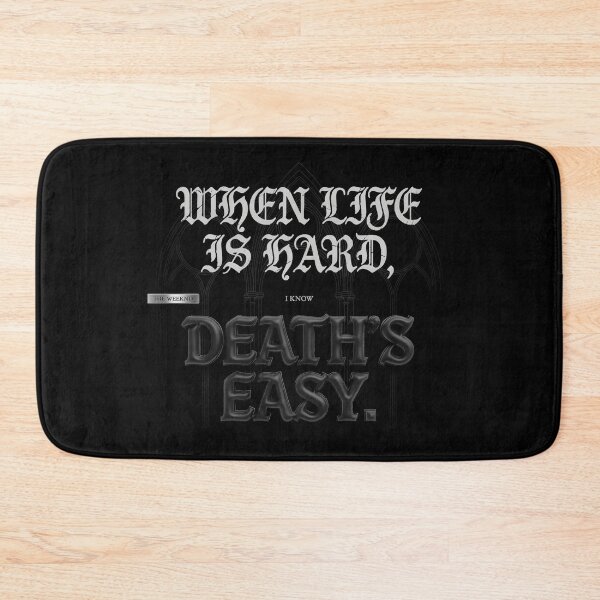 Item preview, When Life Is Hard I Know Death's Easy - The Weeknd Tech HUD designed and sold by Enea Kelo.