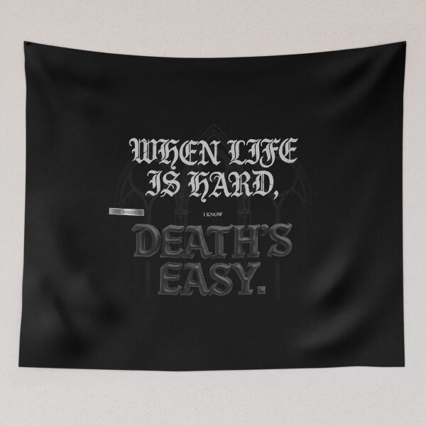 Item preview, When Life Is Hard I Know Death's Easy - The Weeknd Tech HUD designed and sold by Enea Kelo.