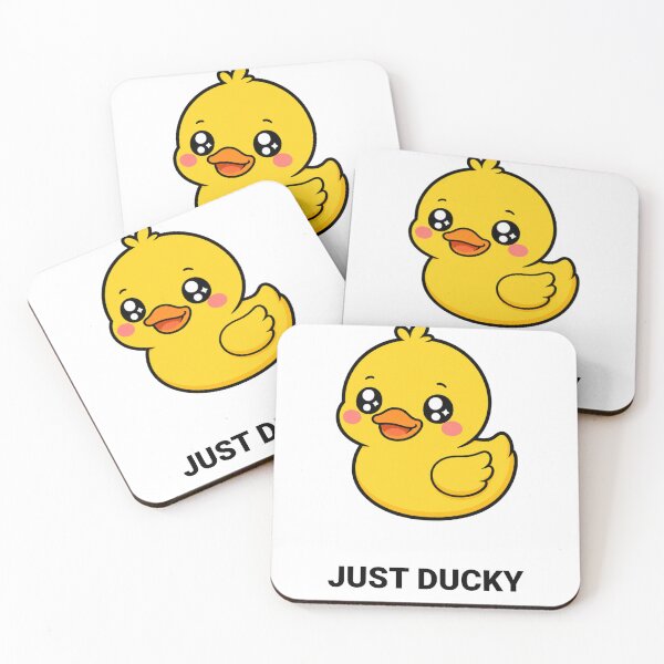 Artikelvorschau, Just Ducky Süßes Kawaii Entenküken mit Spruch entworfen und verkauft von BoosterShop.