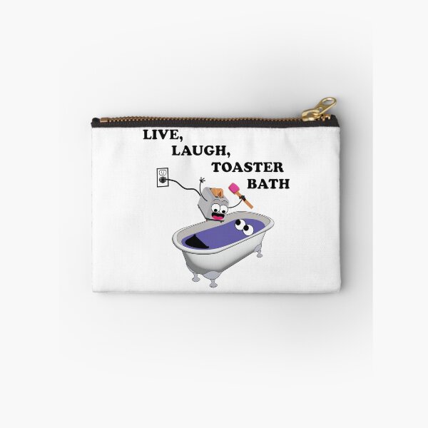 Item preview, Live, Laugh, Toaster Bath | Dark Humor Cartoon Design designed and sold by All in Good Fun.
