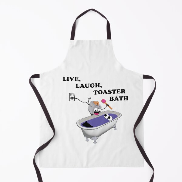 Item preview, Live, Laugh, Toaster Bath | Dark Humor Cartoon Design designed and sold by All in Good Fun.