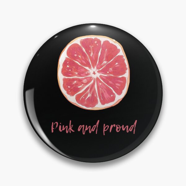 Item preview, Pink and Proud – Watercolor Grapefruit Slice Citrus Illustration designed and sold by SDKENERGY.