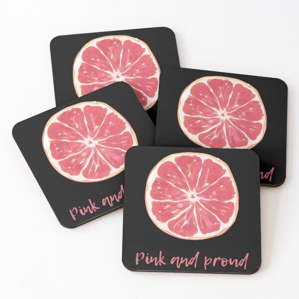 Item preview, Pink and Proud – Watercolor Grapefruit Slice Citrus Illustration designed and sold by SDKENERGY.