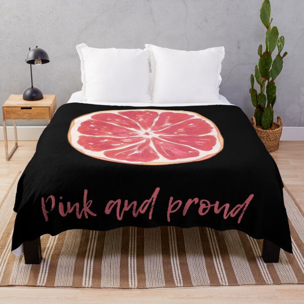 Item preview, Pink and Proud – Watercolor Grapefruit Slice Citrus Illustration designed and sold by SDKENERGY.