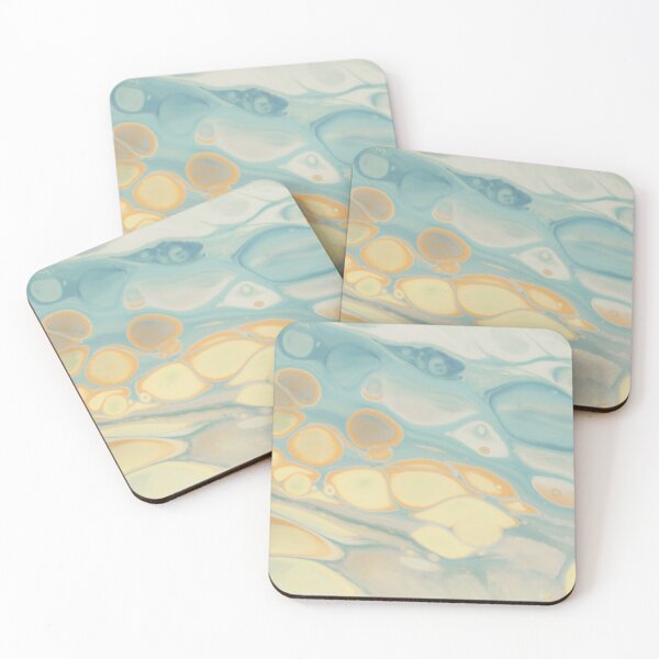 Item preview, Abstract Blue Orange Fluid Art Design designed and sold by BuckaBaby.