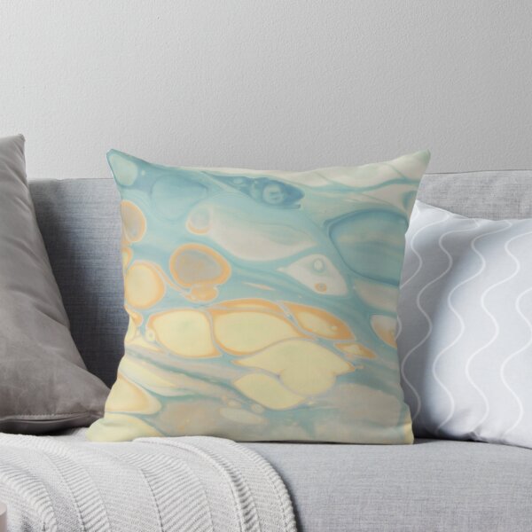 Item preview, Abstract Blue Orange Fluid Art Design designed and sold by BuckaBaby.