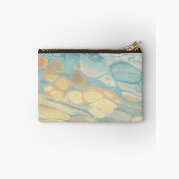 Item preview, Abstract Blue Orange Fluid Art Design designed and sold by BuckaBaby.
