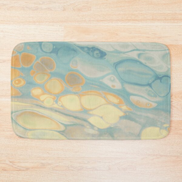 Item preview, Abstract Blue Orange Fluid Art Design designed and sold by BuckaBaby.