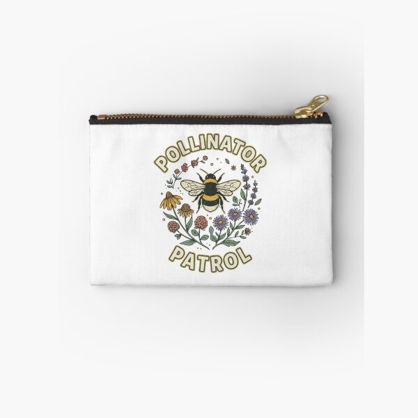 Item preview, Pollinator Patrol Wildflower Bee Emblem designed and sold by GoofyShopp.