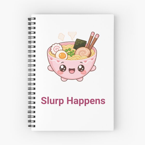 Item preview, Slurp Happens Cute Kawaii Ramen Bowl designed and sold by BoosterShop.