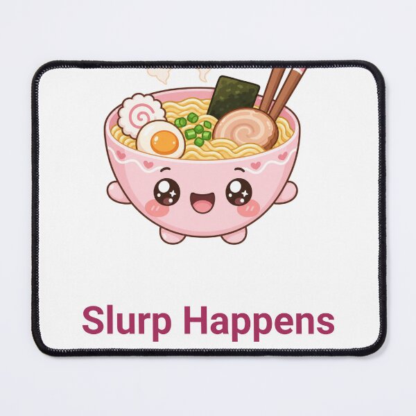 Item preview, Slurp Happens Cute Kawaii Ramen Bowl designed and sold by BoosterShop.