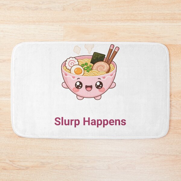 Item preview, Slurp Happens Cute Kawaii Ramen Bowl designed and sold by BoosterShop.