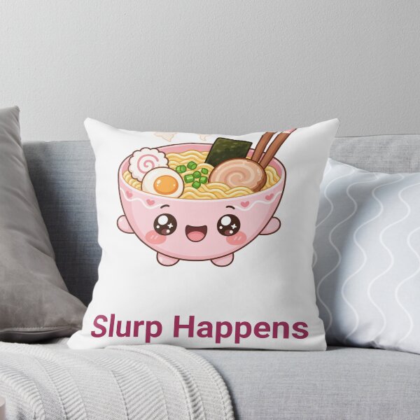 Item preview, Slurp Happens Cute Kawaii Ramen Bowl designed and sold by BoosterShop.