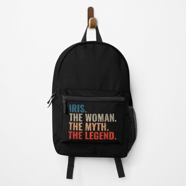 Item preview, Iris The Woman The Myth The Legend Iris Name Retro 70s distress designed and sold by Teelogic.