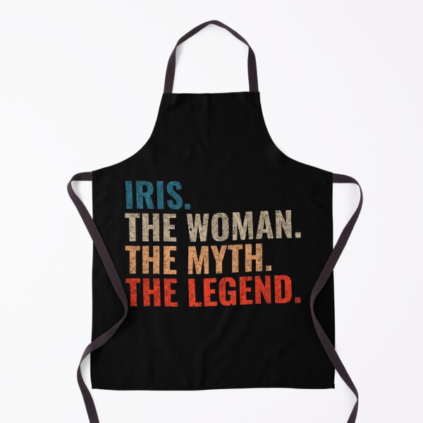 Item preview, Iris The Woman The Myth The Legend Iris Name Retro 70s distress designed and sold by Teelogic.