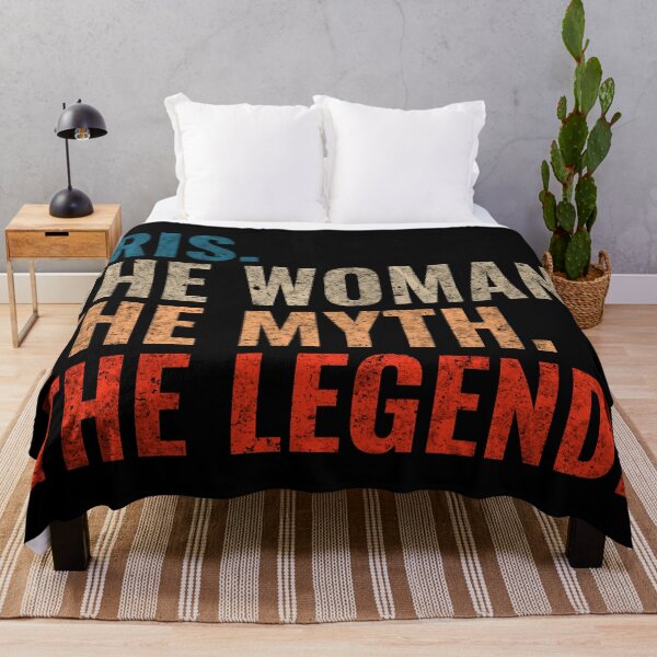 Item preview, Iris The Woman The Myth The Legend Iris Name Retro 70s distress designed and sold by Teelogic.