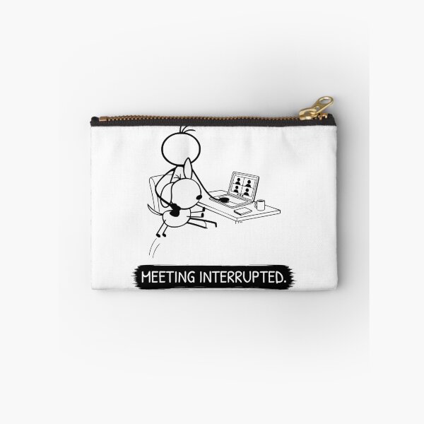 Item preview, Funny Work From Home Dog T-Shirt | Meeting Interrupted | Office Dog Shirt | Dog Owner Gift | Minimalist Dog Lover Tee designed and sold by Pebl-Co.