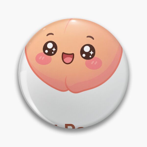 Item preview, Just Peachy Sweet Kawaii Peach with Saying designed and sold by BoosterShop.