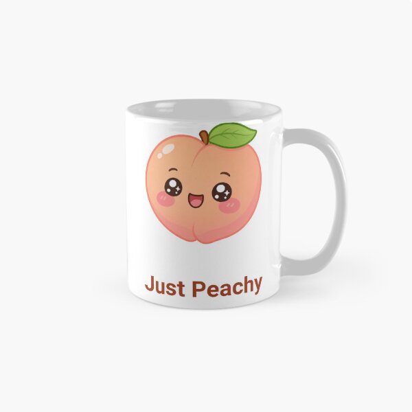 Item preview, Just Peachy Sweet Kawaii Peach with Saying designed and sold by BoosterShop.