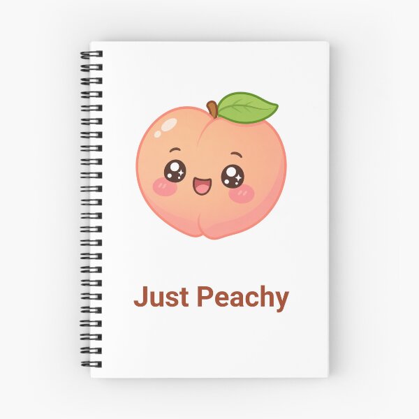Item preview, Just Peachy Sweet Kawaii Peach with Saying designed and sold by BoosterShop.