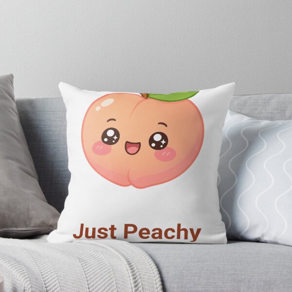 Item preview, Just Peachy Sweet Kawaii Peach with Saying designed and sold by BoosterShop.