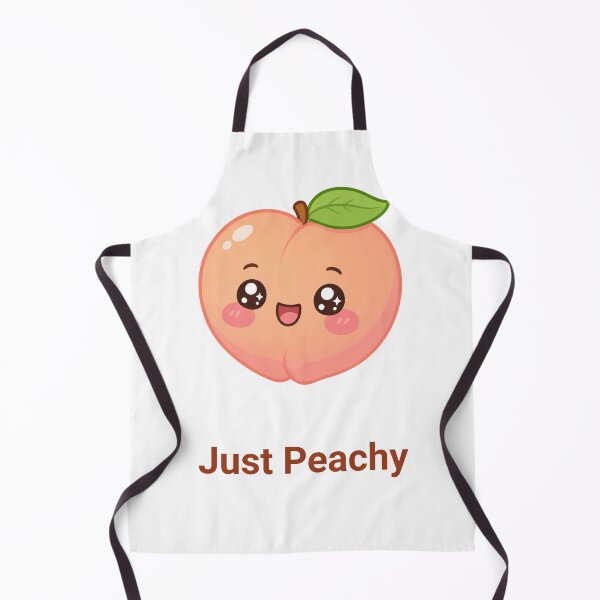 Artikelvorschau, Just Peachy Süßer Kawaii Pfirsich mit Spruch entworfen und verkauft von BoosterShop.