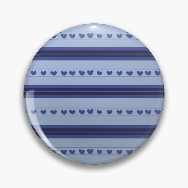 Item preview, Light Blue & Dark Blue Hearts in Stripes designed and sold by KSimpson838.