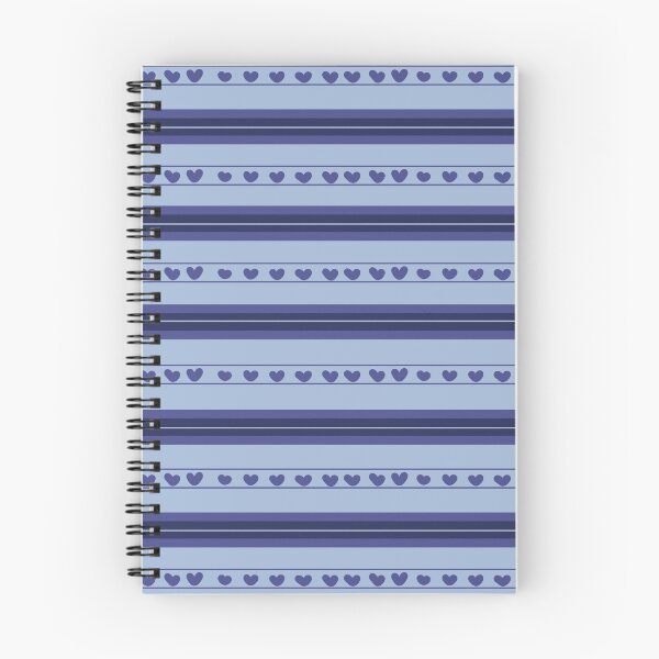Item preview, Light Blue & Dark Blue Hearts in Stripes designed and sold by KSimpson838.