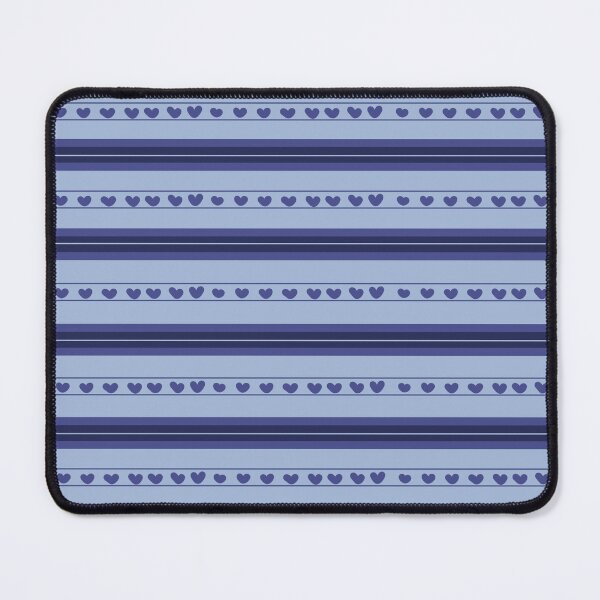 Item preview, Light Blue & Dark Blue Hearts in Stripes designed and sold by KSimpson838.