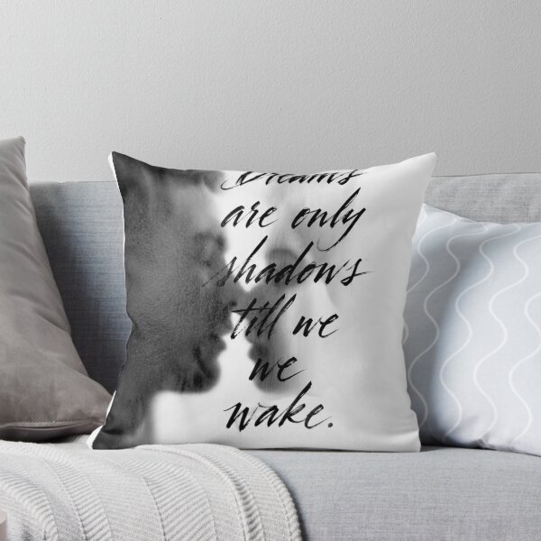Item preview, Dreams are only shadows till we wake – Minimalist Black and White Art Poster designed and sold by Nakrisa.