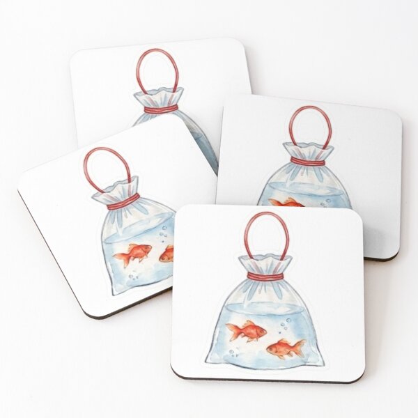 Item preview, Kingyo Goldfish Bag - Watercolor Japanese Summer - Fashion & Sticker Art designed and sold by asumintjapan1.