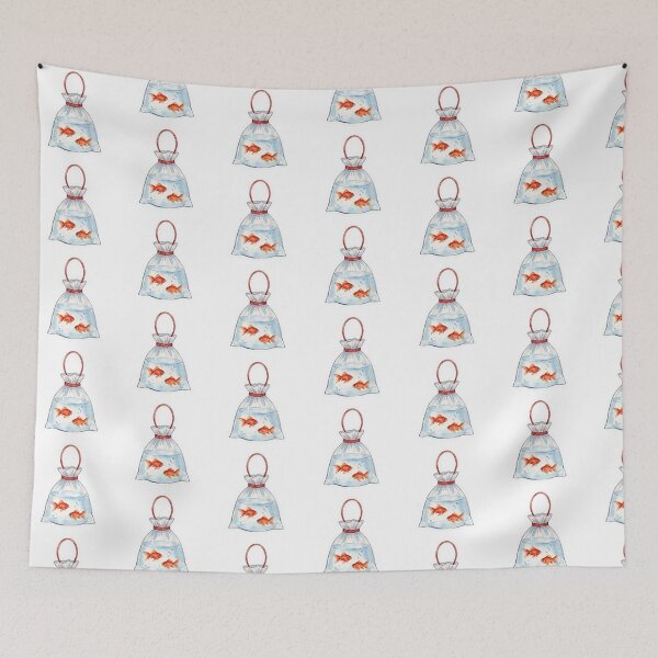 Item preview, Kingyo Goldfish Bag - Watercolor Japanese Summer - Fashion & Sticker Art designed and sold by asumintjapan1.