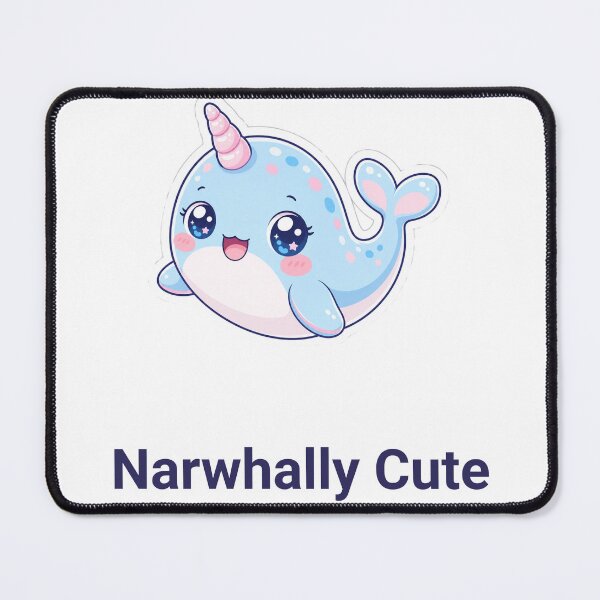 Item preview, Narwhally Cute Sweet Kawaii Narwhal with Saying designed and sold by BoosterShop.