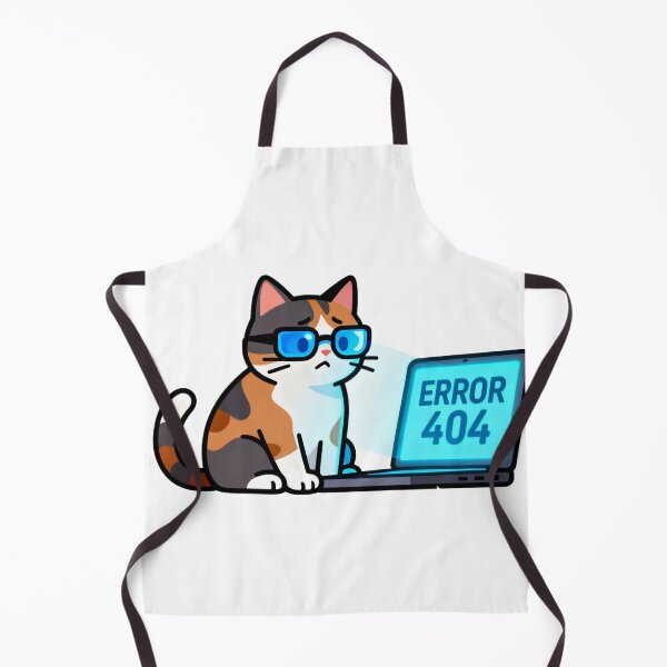 Item preview, Funny Programmer Cat Error 404 Tech Humor designed and sold by Glitchy Paws.