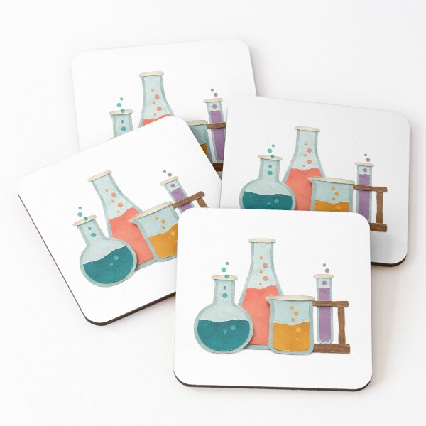Item preview, Chemistry Lab Glassware Flasks and Test Tubes designed and sold by eignvalue.