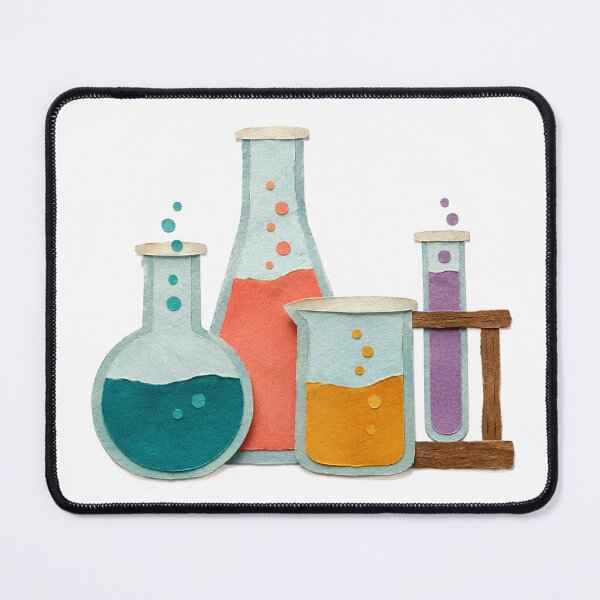 Item preview, Chemistry Lab Glassware Flasks and Test Tubes designed and sold by eignvalue.