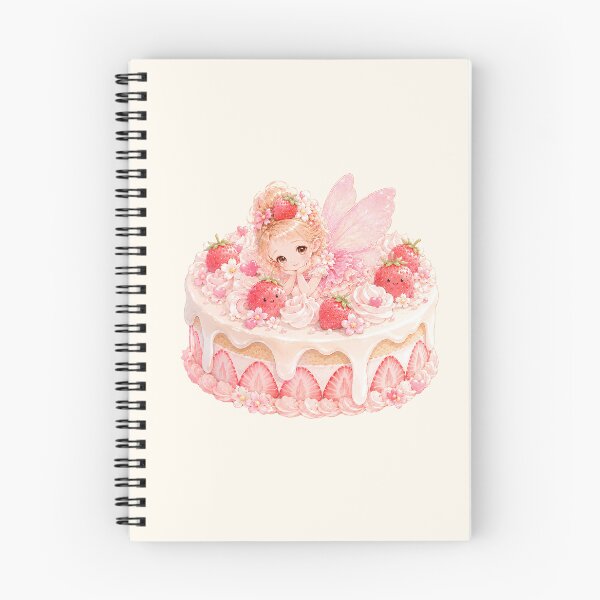 Item preview, Strawberry Fairy Cake | Kawaii Pink Fantasy Dessert designed and sold by looplandger.