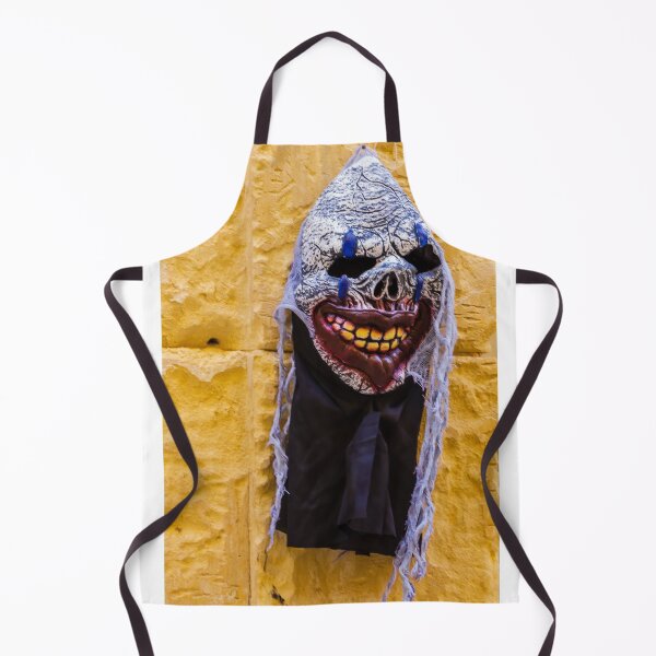 Item preview, Creepy Halloween Skull Mask With Grinning Teeth Hanging On Yellow Wall For Decoration designed and sold by Nmallia.
