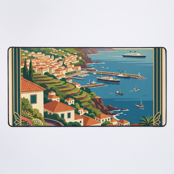 Item preview, Funchal Madeira Vintage Travel Poster designed and sold by Bomax121.