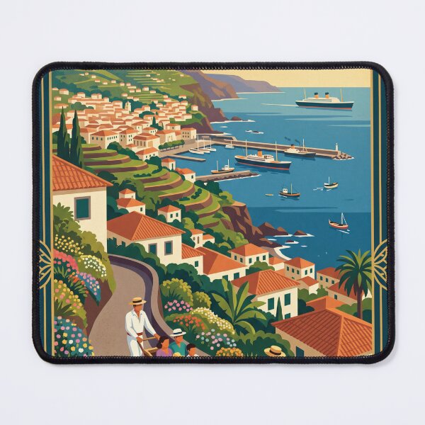 Item preview, Funchal Madeira Vintage Travel Poster designed and sold by Bomax121.