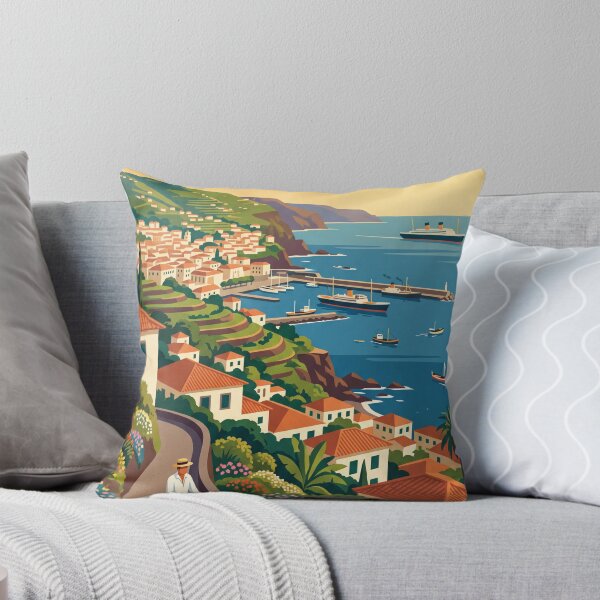 Item preview, Funchal Madeira Vintage Travel Poster designed and sold by Bomax121.