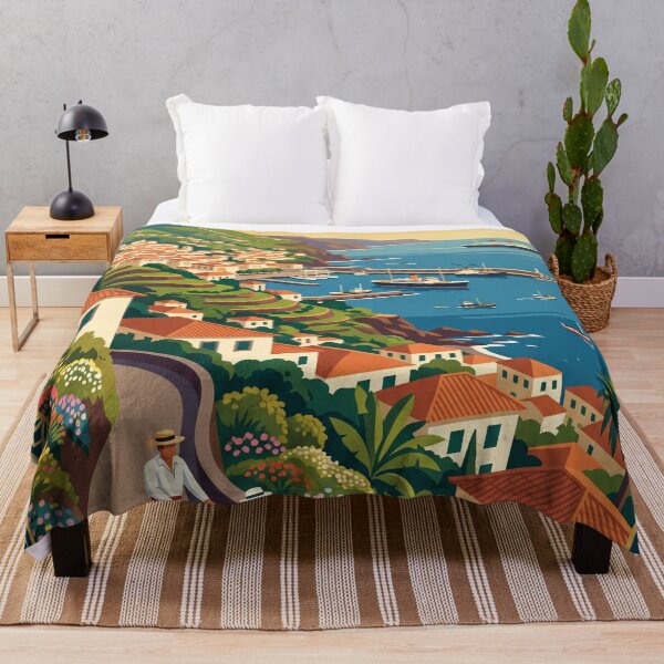 Item preview, Funchal Madeira Vintage Travel Poster designed and sold by Bomax121.