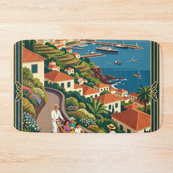 Item preview, Funchal Madeira Vintage Travel Poster designed and sold by Bomax121.