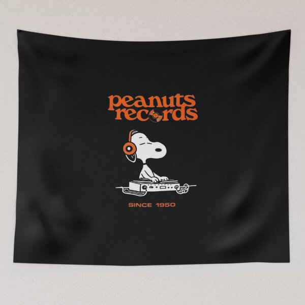 Item preview, Retro Peanuts Records DJ Snoopy Headphone designed and sold by Gbriel3.