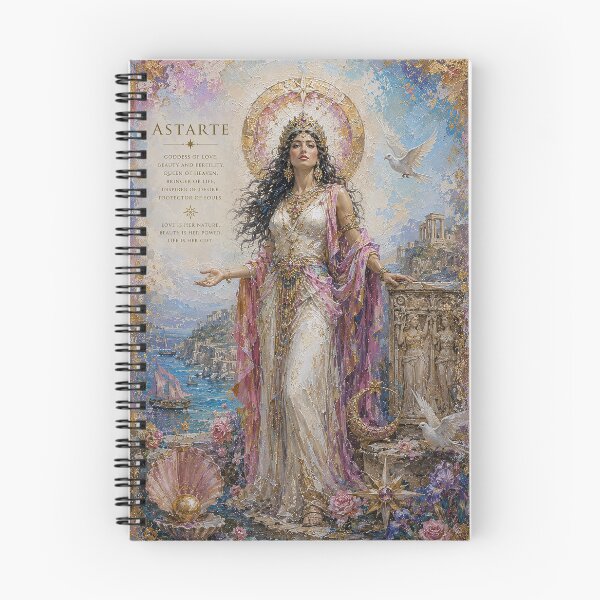 Item preview, Astarte, Middle Eastern Goddess of love and fertility painting designed and sold by GalleryKauffeld.