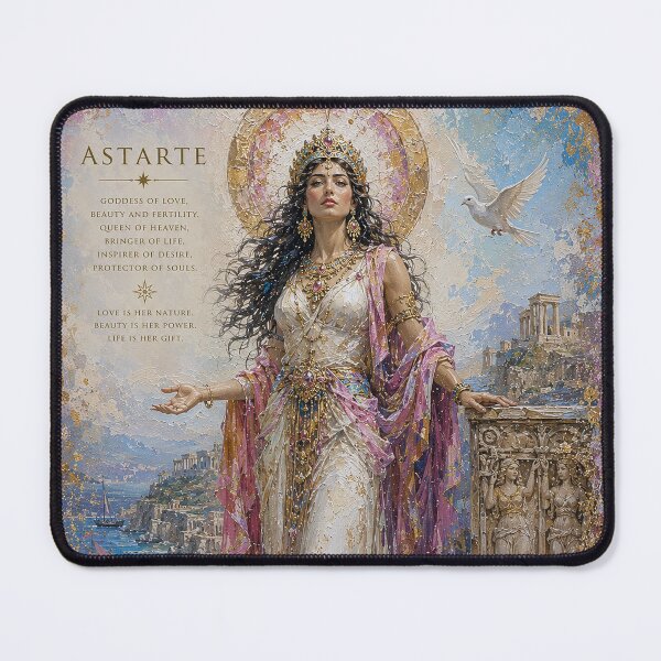 Item preview, Astarte, Middle Eastern Goddess of love and fertility painting designed and sold by GalleryKauffeld.