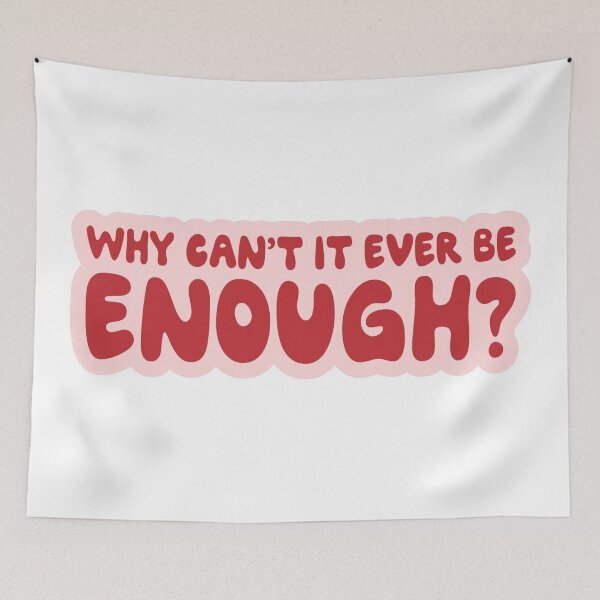 Item preview, Why Can't It Ever Be Enough Olivia Rodrigo Song Cure Lyrics designed and sold by Aesthetic Crew.
