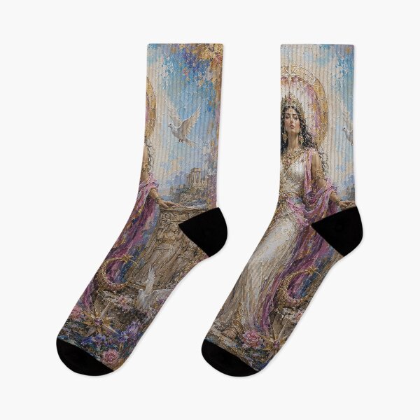 Item preview, Astarte, Middle Eastern Goddess of love and fertility painting designed and sold by GalleryKauffeld.